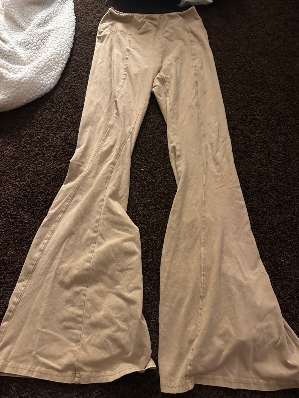 Urban Outfitters Beige/Tan Boot Cut Flare Pants